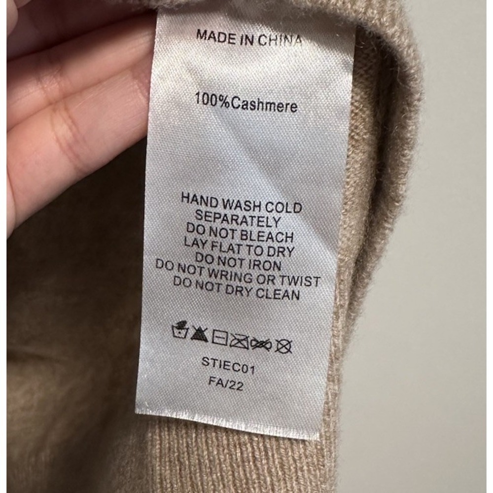 Quince Women's Brown 100% Cashmere Long Sleeve Sweater Size Large - Picture 3 of 4